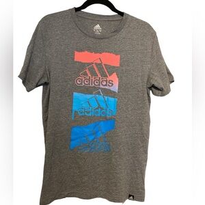 Adidas Grey Graphic T-Shirt